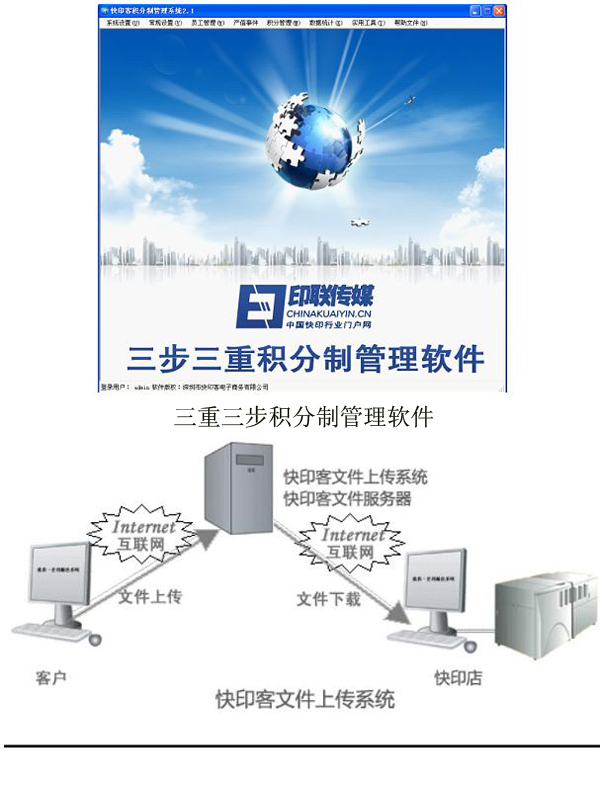 积分管理软件和文件上传系统